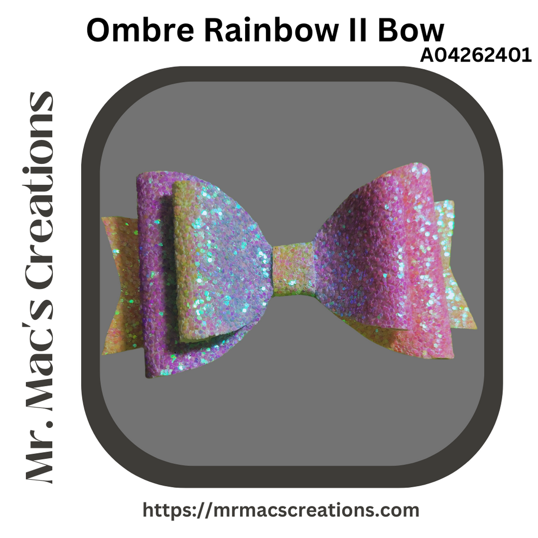 Ombre Rainbow II Bow