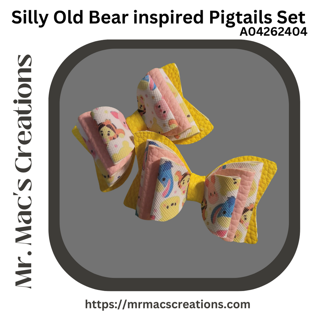 Silly Old Bear Inspired Pigtails Set