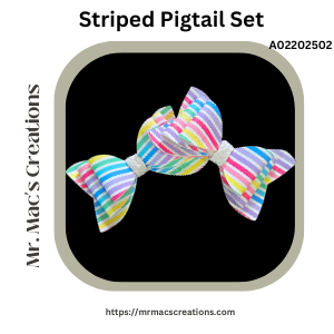 Striped Pigtail Set