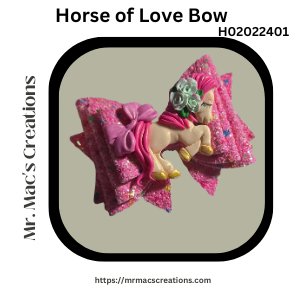 Horse in Love Bow